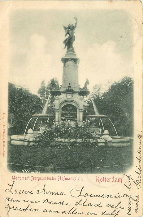 Rotterdam Monument Burgermeester Hofmansplein