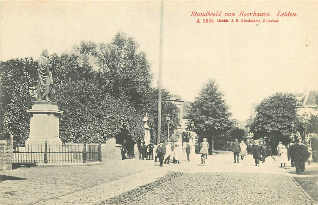 Leiden Standbeeld van Boerhaave