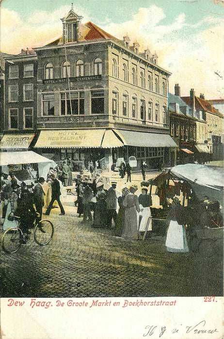 Den Haag De Groote Markt en Boekhorststraat