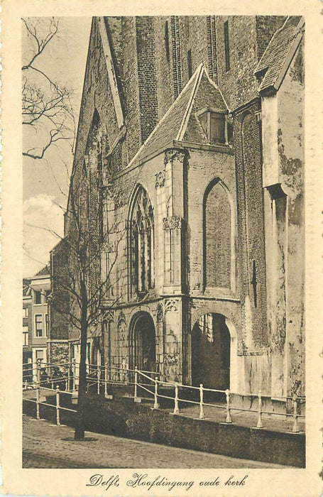 Delft Hoofdingang oude kerk