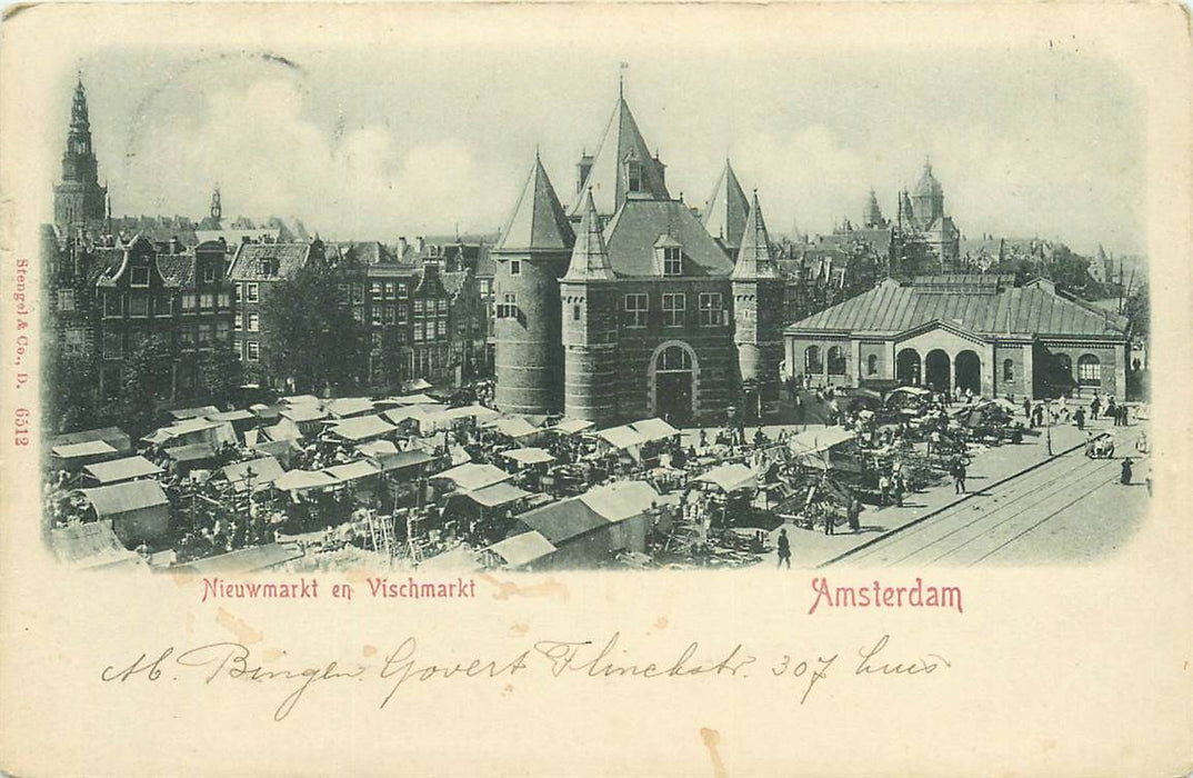 Amsterdam Nieuwmarkt en Vischmarkt