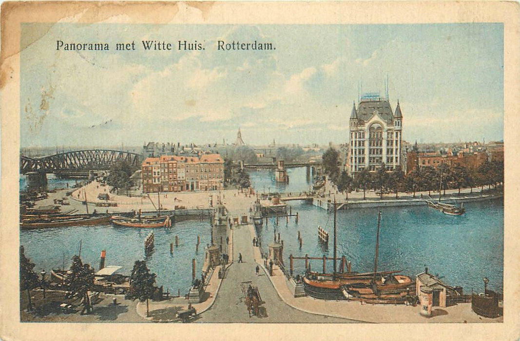 Rotterdam Panorama met Witte Huis