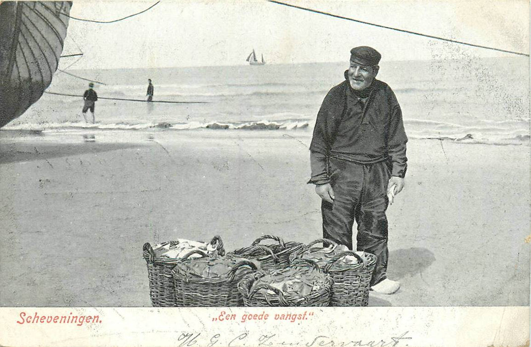 Scheveningen Een goede vangst