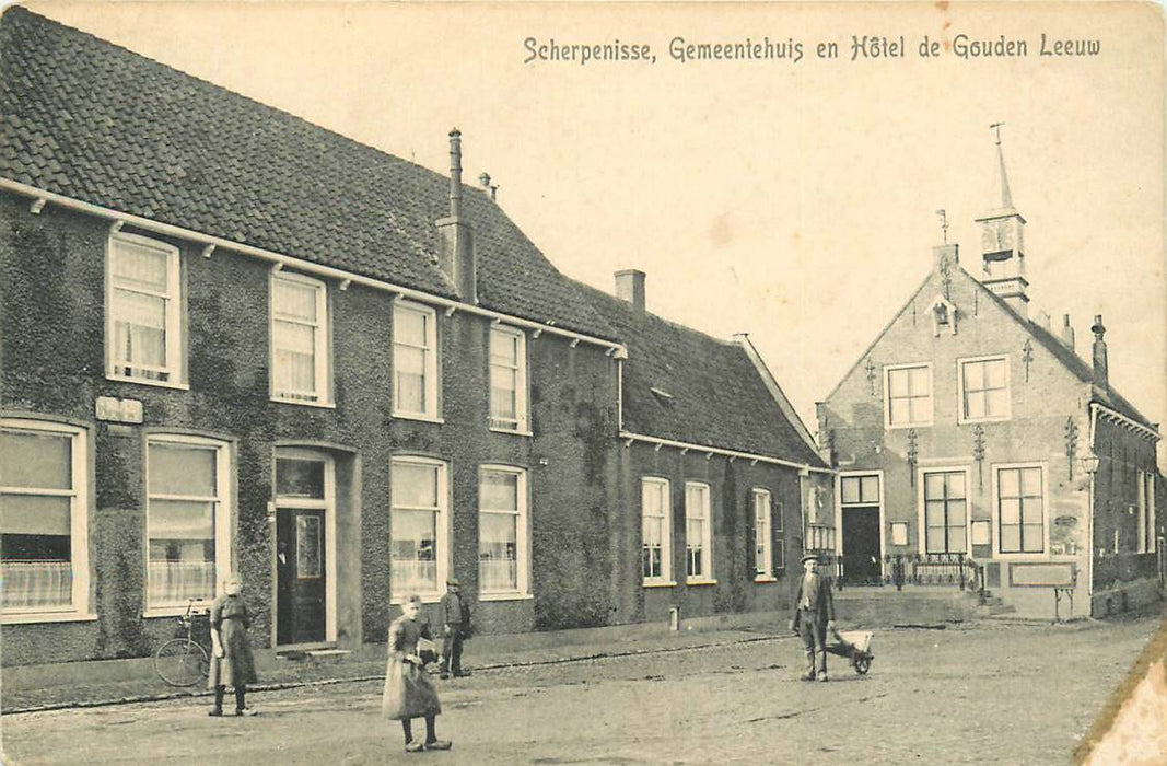 Scherpenisse Gemeentehuis en Hotel de Gouden Leeuw