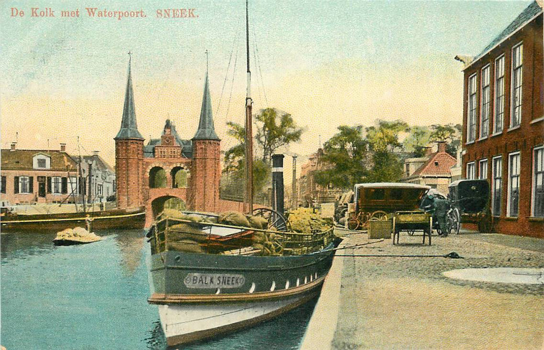 Sneek de Kolk met Waterpoort