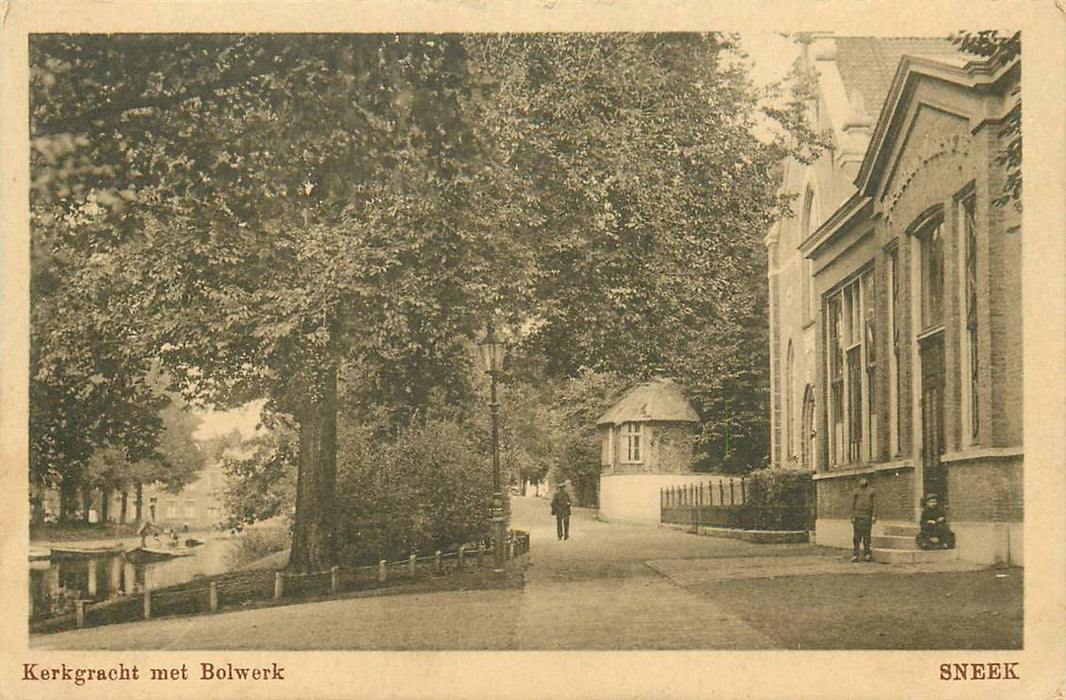 Sneek Kerkgracht met Bolwerk