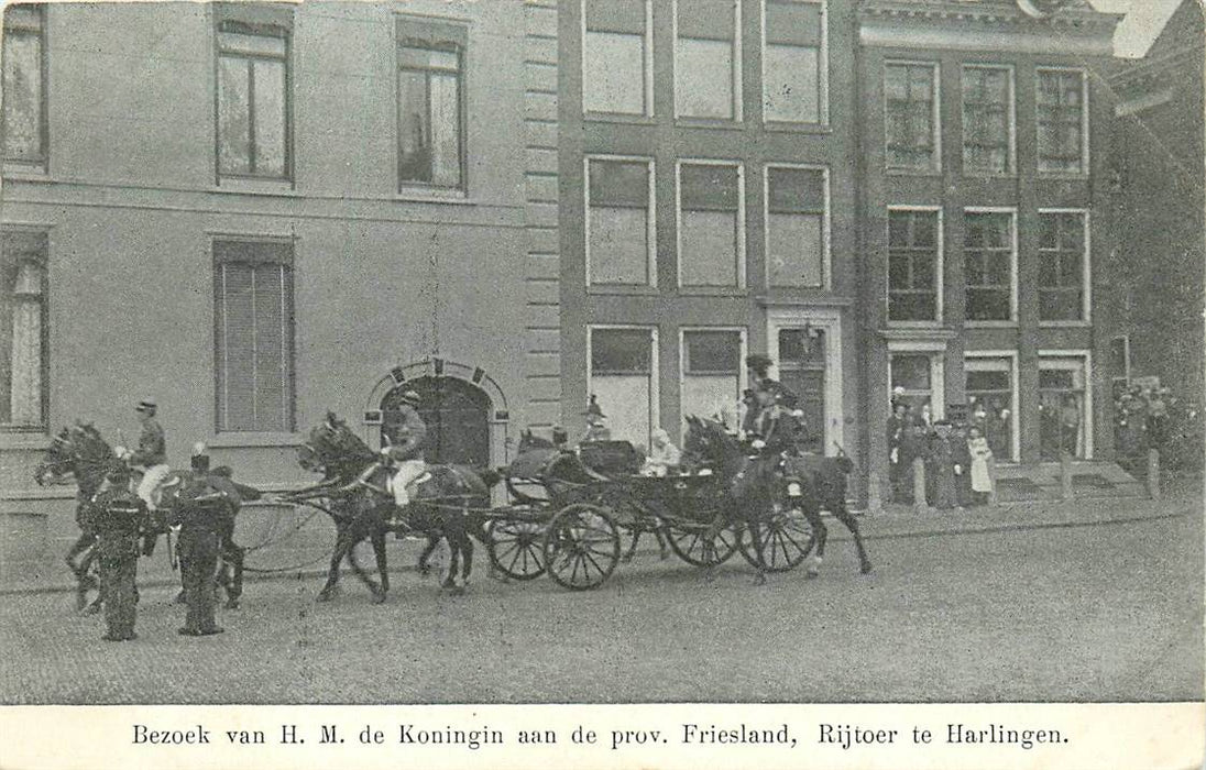 Harlingen Bezoek van de Koningin