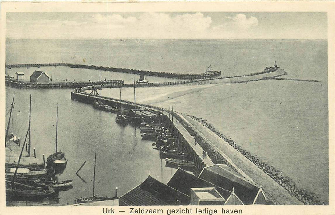 Urk Zeldzaam gezicht ledige haven