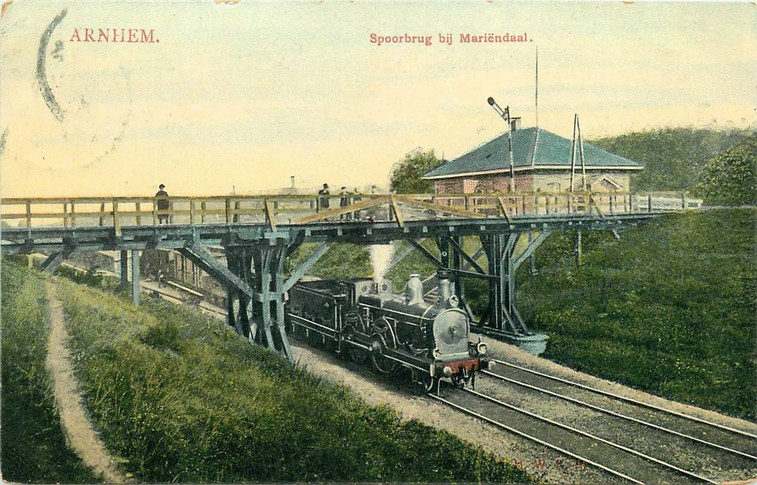 Arnhem Spoorbrug bij Mariendaal