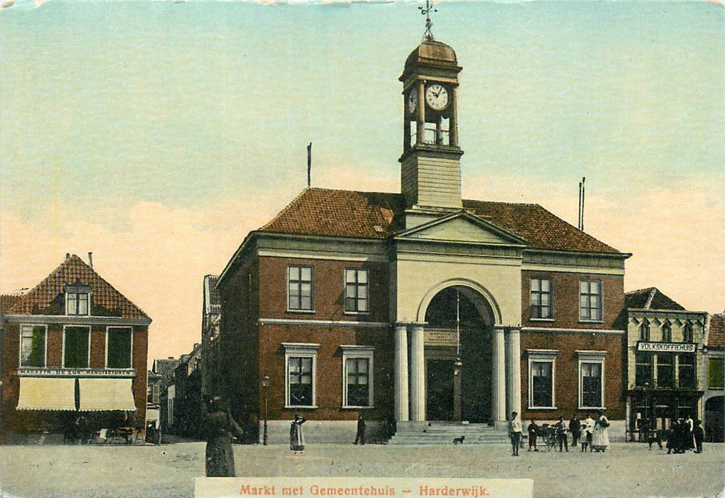 Harderwijk Markt met Gemeentehuis