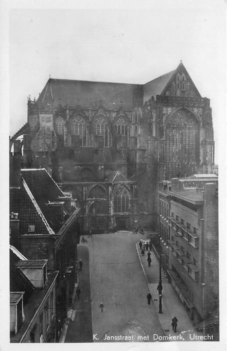 Utrecht Kleine Jansstraat met Domkerk