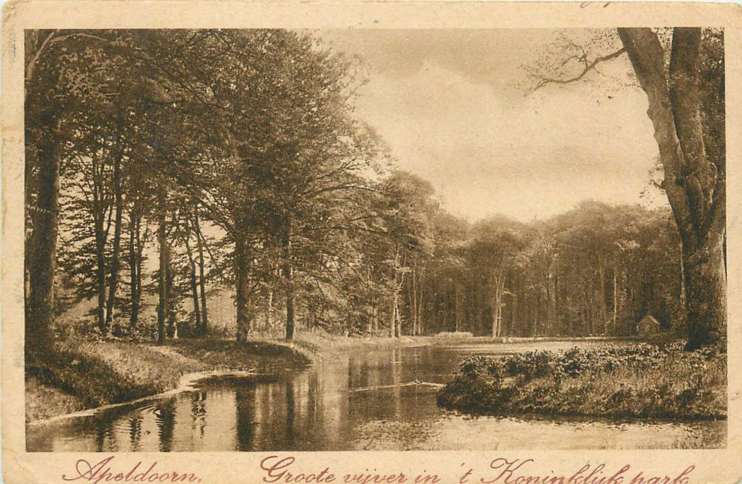 Apeldoorn Groote Vijver in t Koninklijk Park