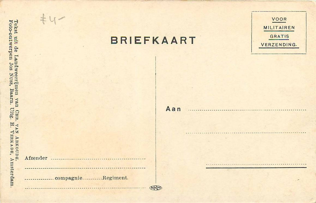 Mobilisatie 1914 Landweerrijmen