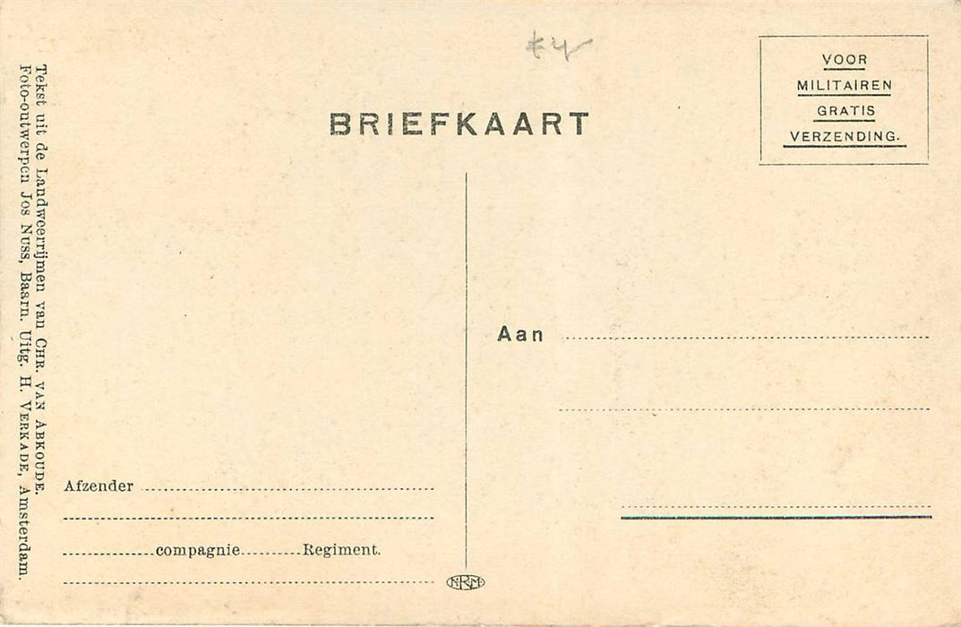 Mobilisatie 1914 Landweerrijmen