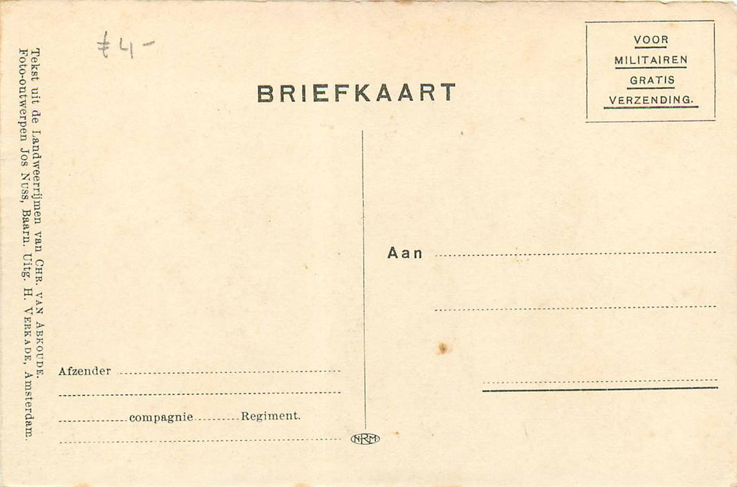 Mobilisatie 1914 Landweerrijmen