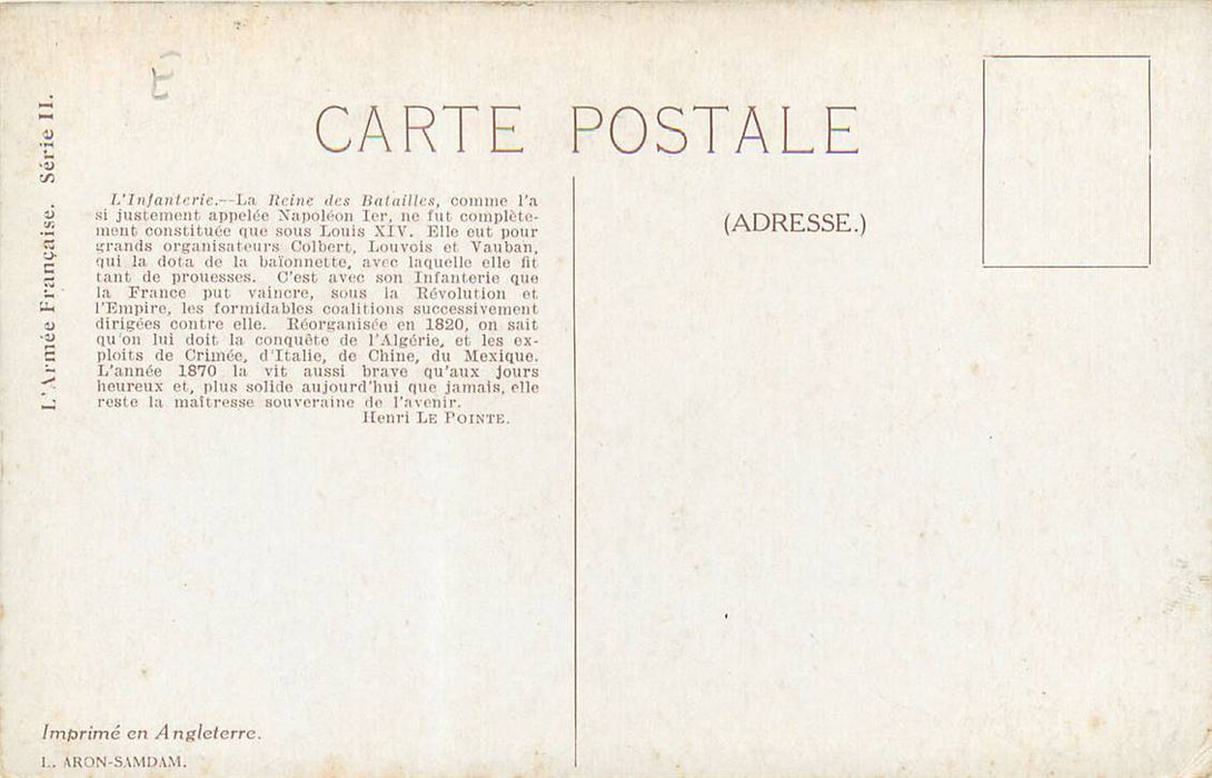 Frankrijk L'infanterie