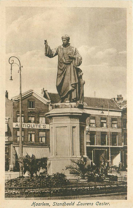 Haarlem Standbeeld Laurens Coster