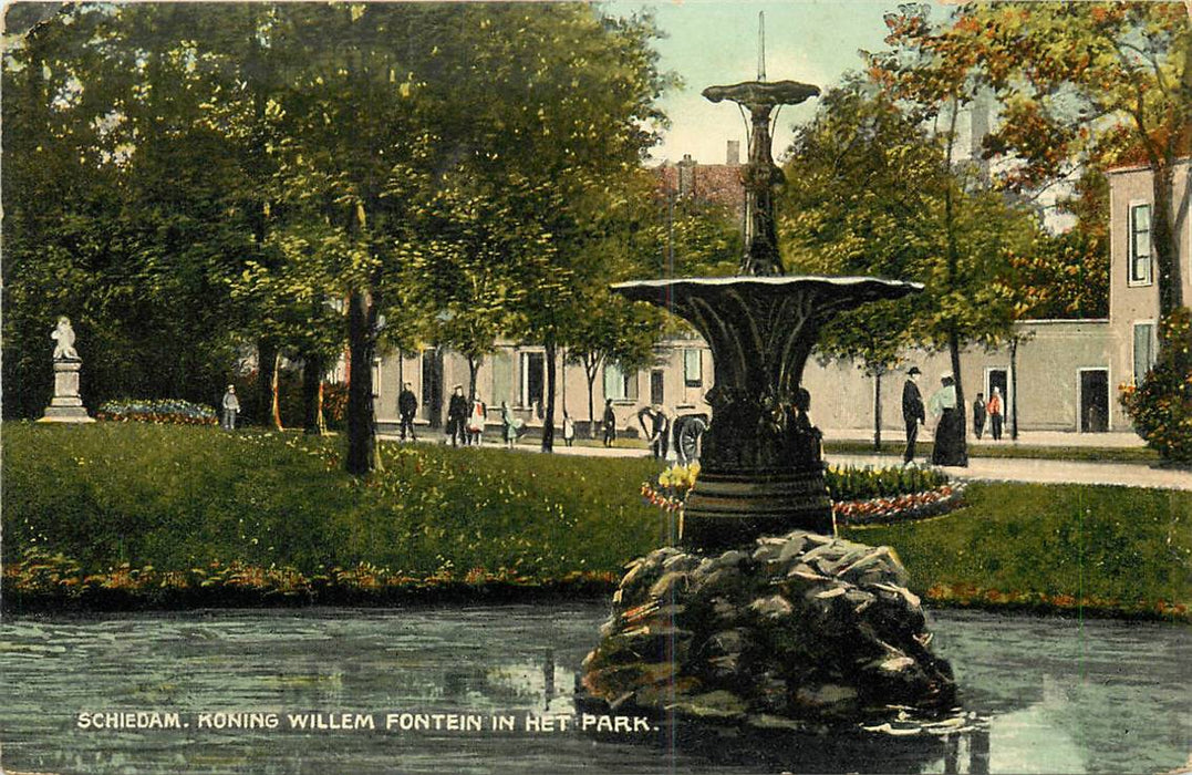 Schiedam Koning Willem Fontein in het Park