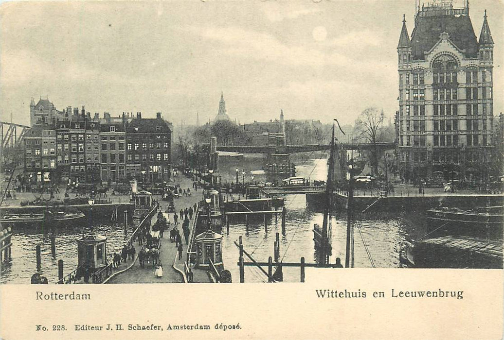 Rotterdam Wittehuis en Leeuwenbrug