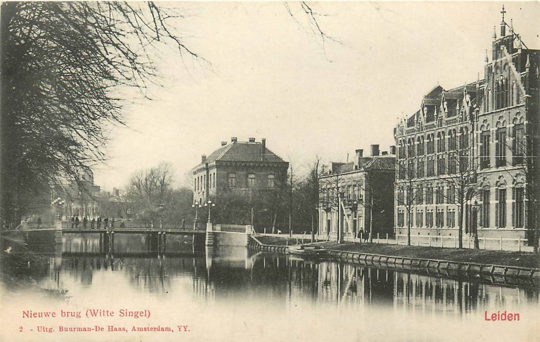 Leiden Nieuwe brug Witte Singel