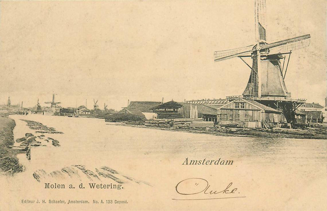 Amsterdam Molen aan de Wetering