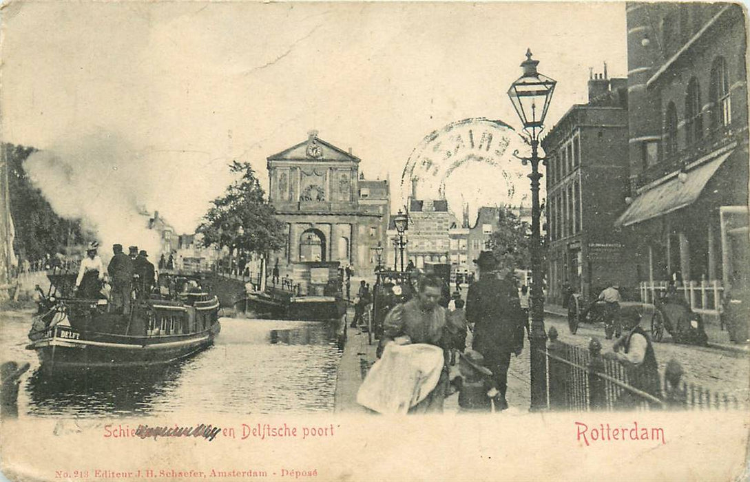 Rotterdam Schiedamsche dijk en Delftsche poort